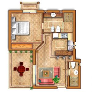 One Bedroom Junior Suite plan